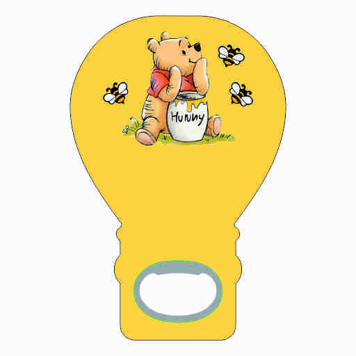 Winnie The Pooh Balon Açacak Magnet